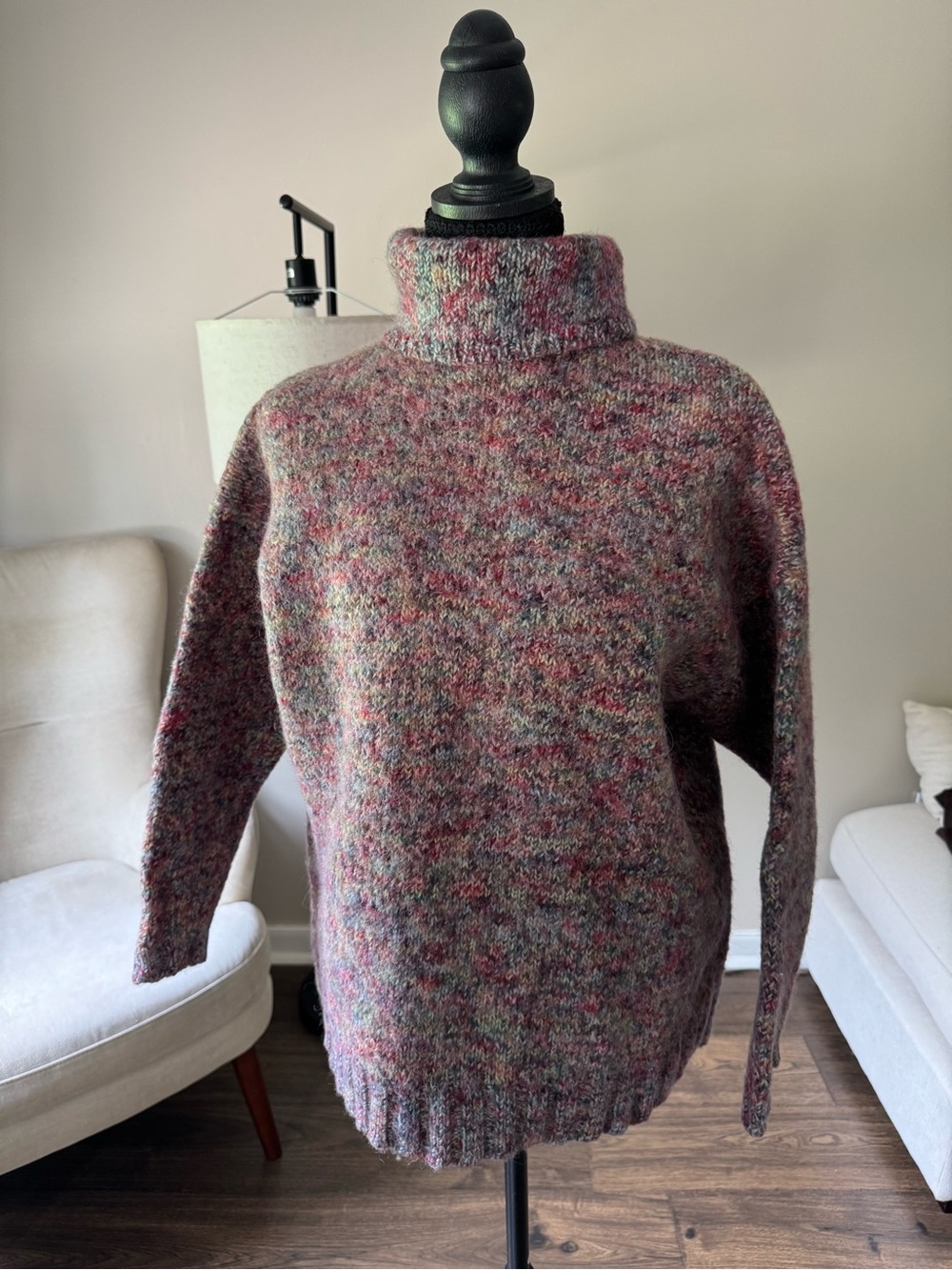 Express‎ Multicolor Heathered Turtleneck Sweater